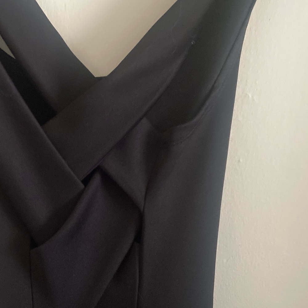 NWOT Popular Basics Black Criss-Cross Back, Flowy dress!